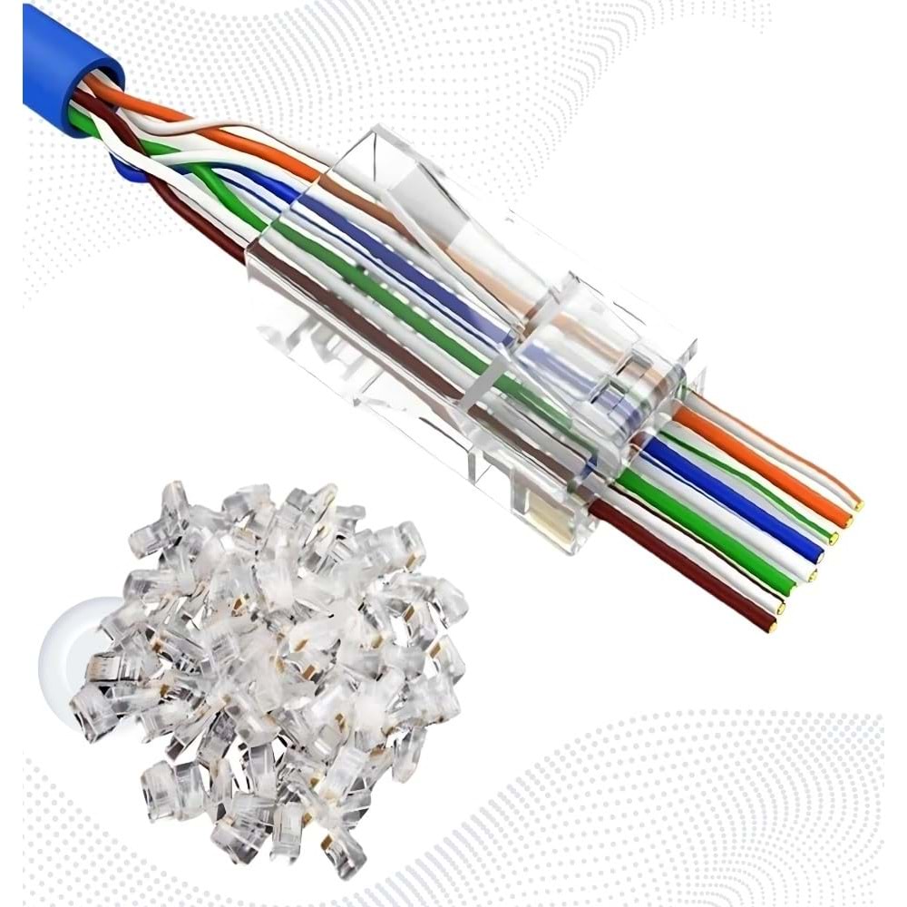Yeni Nesil RJ45 Açık Uç Jack 100 Adet