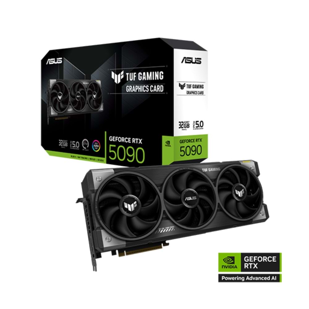 Asus TUF-RTX5090-32G-GAMING 32GB 512Bit GDDR7 DP/HDMI PCI 5.0 Ekran Kartı