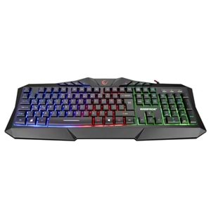 Rampage KM-404 ARGENTI Q Rainbow USB Gaming Combo Klavye+Kulaklık+Mouse+Mousepad