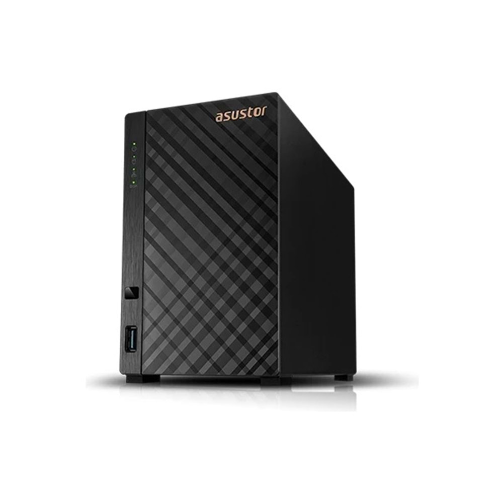 Asustor AS1102TL NAS (RTD1619B İşlemci, 1GB RAM, 2 HDD Yuvalı, 1 GbE, USB 3.2)