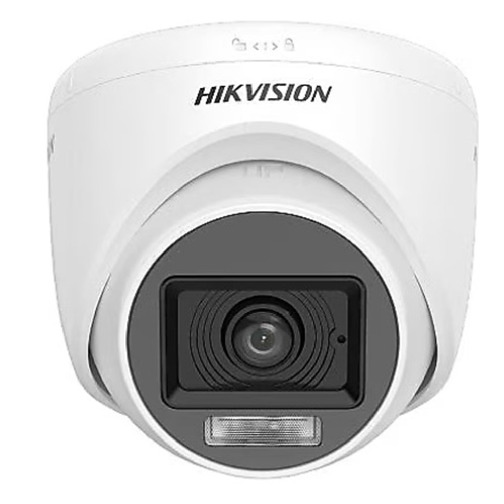 Hikvision DS-2CE76D0T-LPFS (DahiliMik) 1080p 2.8mm Akıllı Hibrit Işık (20mt) Dome