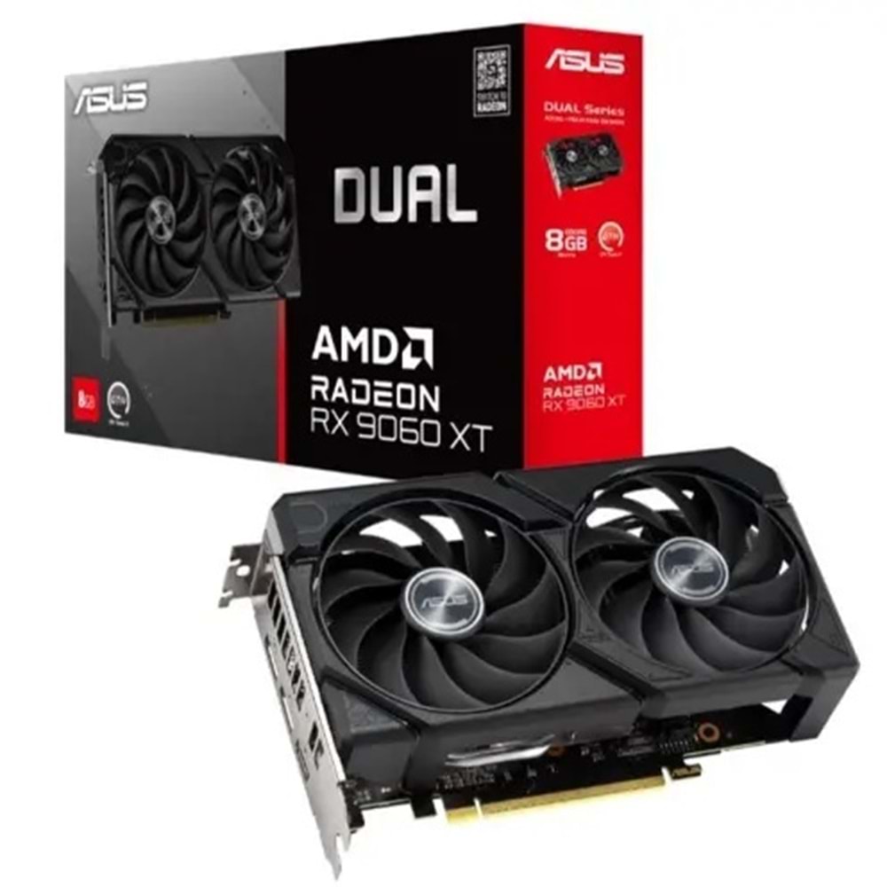 Asus GEFORCE DUAL-RX9060XT-8G 8GB GDDR6 128BIT 1XHDMI 2XDP Ekran Kartı