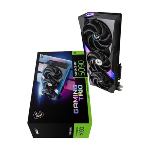 MSI GEFORCE RTX5090 32G Gaming TRIO OC 32GB GDRR7 512BIT 1XHDMI 3XDP Ekran Kartı