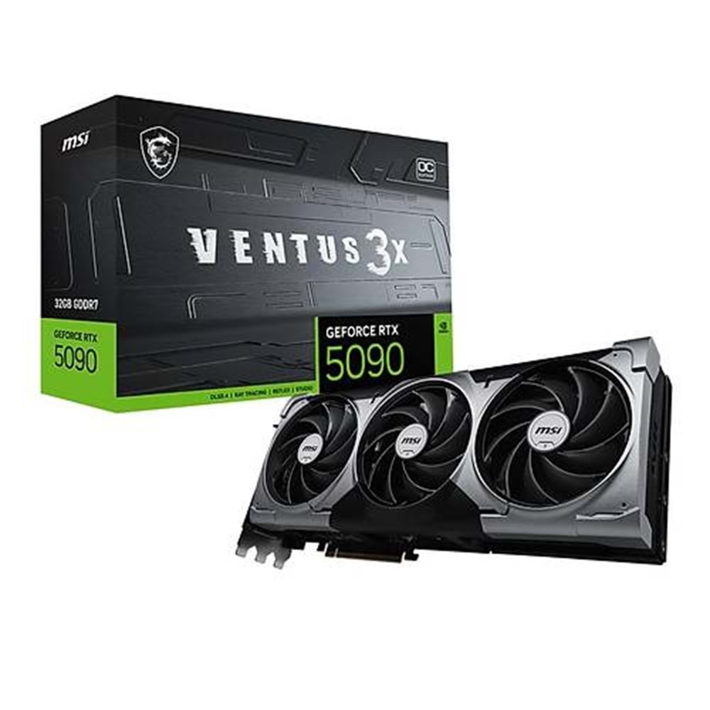 MSI GEFORCE RTX5090 32G VENTUS 3X OC 32GB GDDR7 512BIT 1XHDMI 3XDP Ekran Kartı