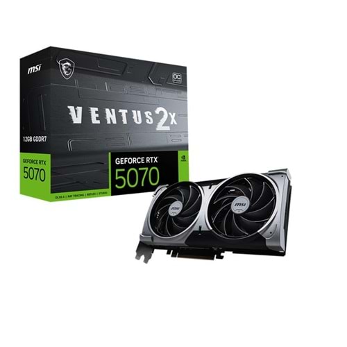 MSI GEFORCE RTX5070 12G VENTUS 2X OC 12GB GDDR7 192BIT 1XHDMI 3XDP Ekran Kartı