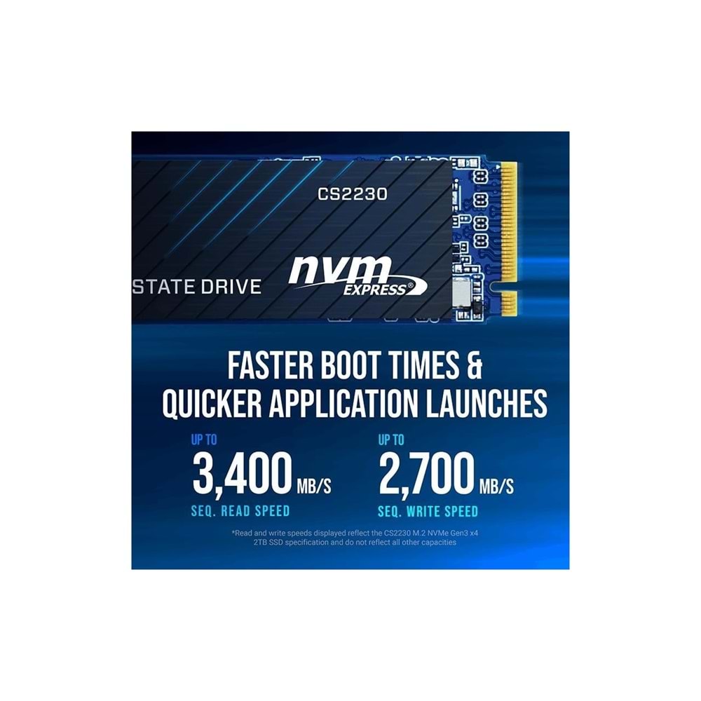 PNY CS2230 2TB 3300/2600 NVMe PCIe M.2 SSD (M280CS2230-2TB-RB)