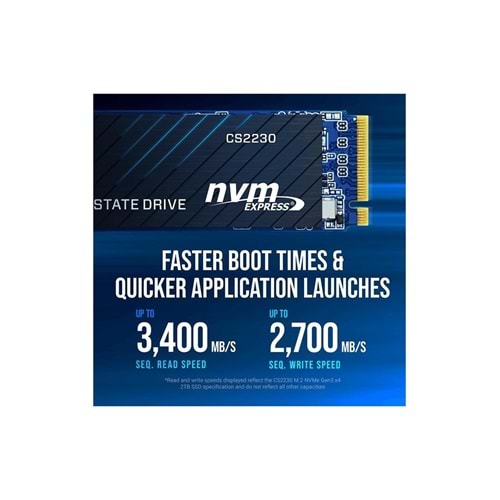 PNY CS2230 2TB 3300/2600 NVMe PCIe M.2 SSD (M280CS2230-2TB-RB)