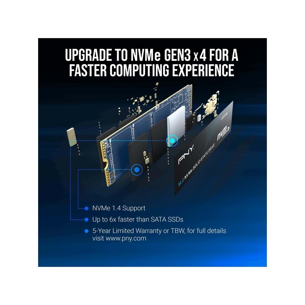 PNY CS2230 2TB 3300/2600 NVMe PCIe M.2 SSD (M280CS2230-2TB-RB)