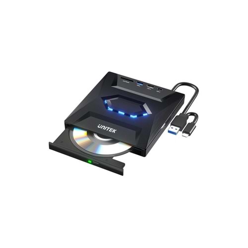 UNITEK Harici DVD-RW Type-C/A + 5in1 Dock Station – T1037A01