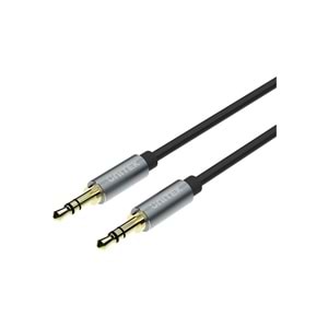 UNITEK 3.5mm AUX Ses Kablosu 1 Metre – Altın Kaplama – Y-C926ABK