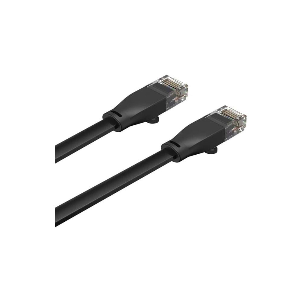 UNITEK CAT6 Patch Kablo 15 Metre Flat 1Gbps – Siyah – C1814GBK