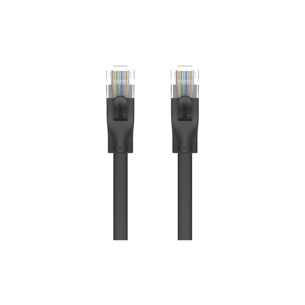 UNITEK CAT6 Patch Kablo 15 Metre Flat 1Gbps – Siyah – C1814GBK