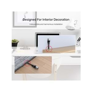 UNITEK CAT6 Patch Kablo 5 Metre Flat 1Gbps – Siyah – C1812GBK