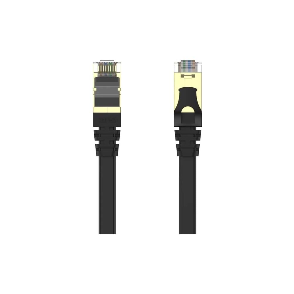 UNITEK CAT7 Patch Kablo 5 Metre Flat 10Gbps – C1897BK-5M