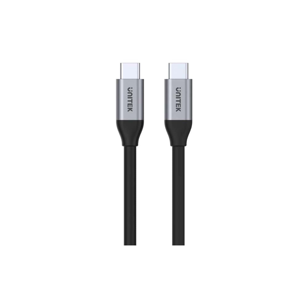 UNITEK USB-C 3.2 Kablosu 1 Metre – 100W PD, 10Gbps, 4K@60Hz – C14082ABK