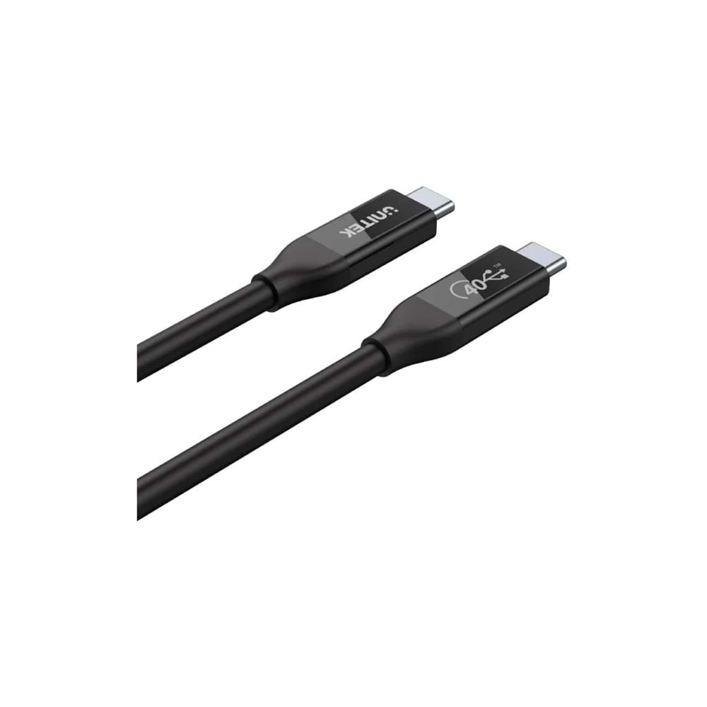 UNITEK USB4 Thunderbolt Kablosu 0.8 Metre – 40Gbps, 100W, 8K@60Hz – C14100BK-0.8M