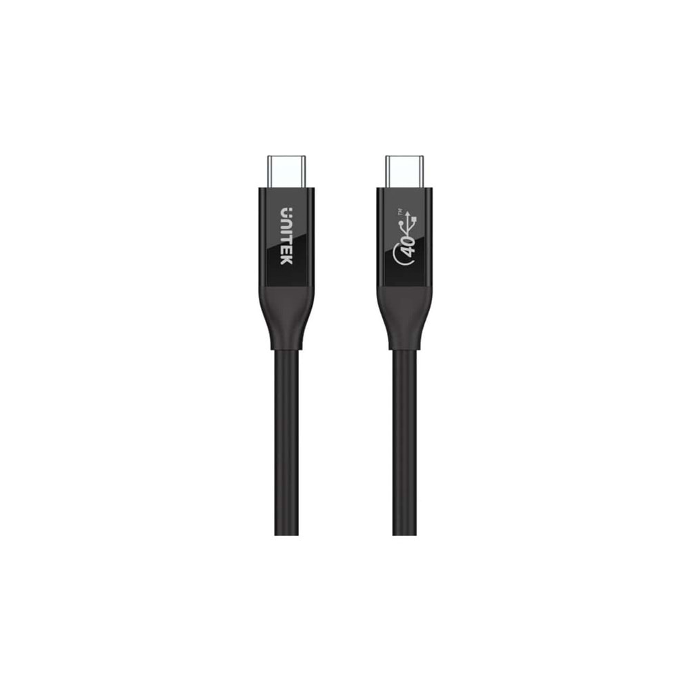 UNITEK USB4 Thunderbolt Kablosu 0.8 Metre – 40Gbps, 100W, 8K@60Hz – C14100BK-0.8M