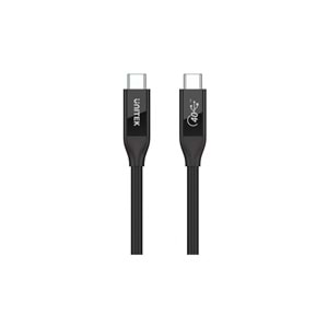 UNITEK USB4 Thunderbolt Kablosu 0.8 Metre – 40Gbps, 100W, 8K@60Hz – C14100BK-0.8M
