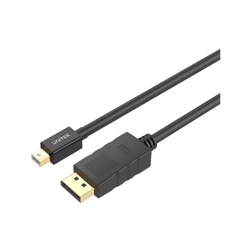 UNITEK Mini DisplayPort to DisplayPort Kablosu 3 Metre – 4K@60Hz – Y-C612BK