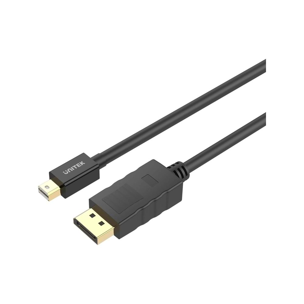 UNITEK Mini DisplayPort to DisplayPort Kablosu 2 Metre – 4K@60Hz – Y-C611BK