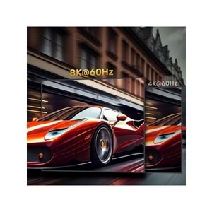 UNITEK HDMI 2.1 Kablosu 1 Metre – 8K@60Hz – C11086GY01-1M