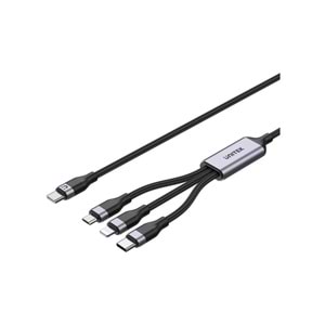 UNITEK Type-C 3in1 Hızlı Şarj Kablosu 1.5 Metre – 20W – C14101AGY01-1.5M