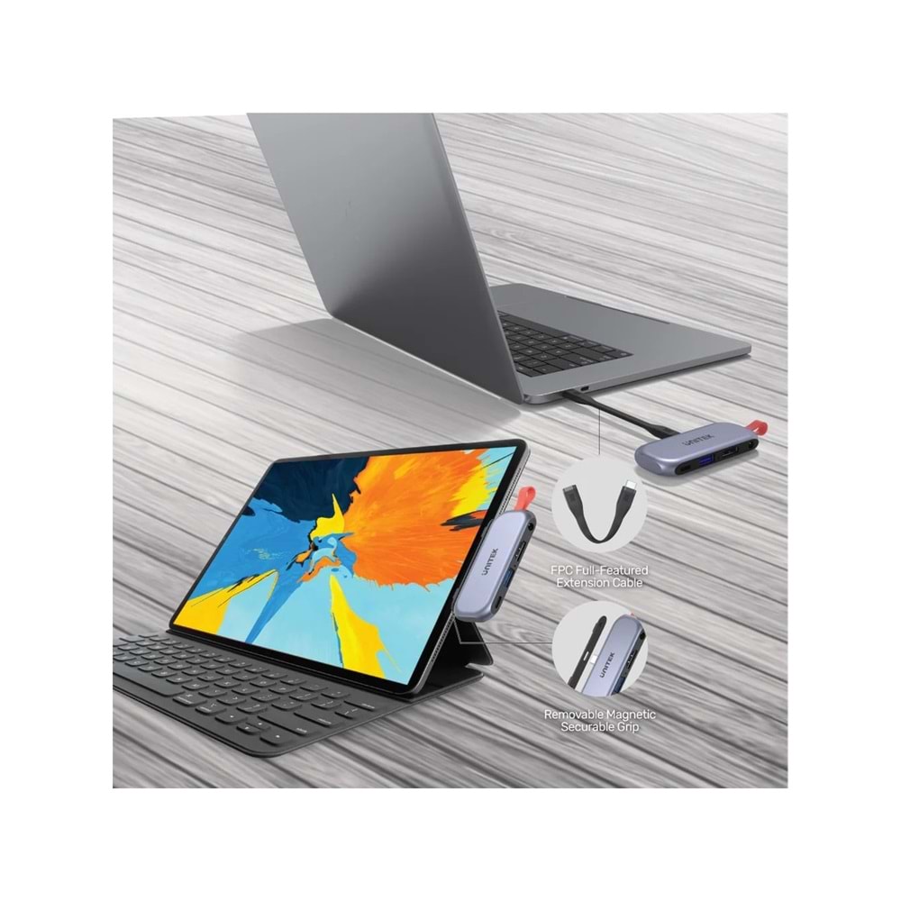 UNITEK USB-C 4in1 Universal Dock – iPad Pro & Air Uyumlu – D1070A