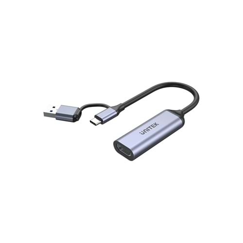 UNITEK 4K Video Capture Kart – HDMI to USB-C/A – V1167A