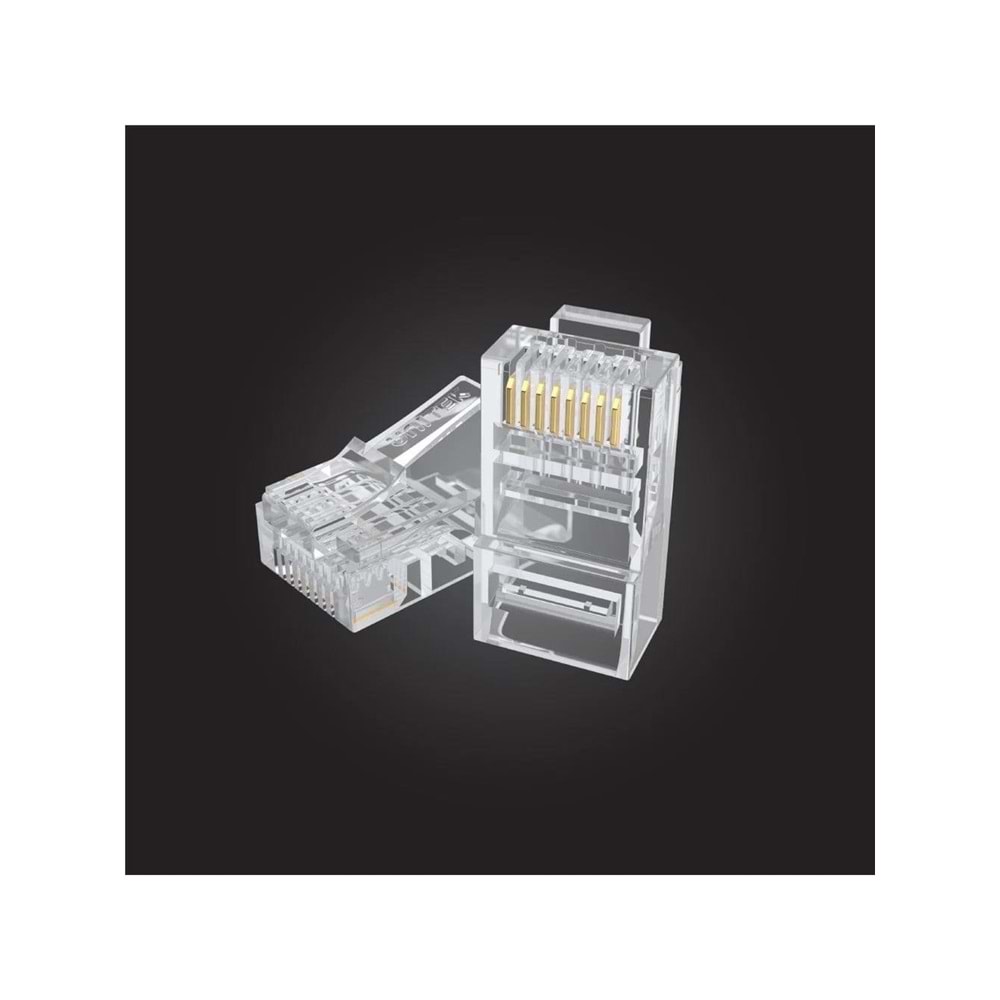 UNITEK CAT6 RJ45 Modüler Konnektör – 100'lü Paket – Y-OT19TP