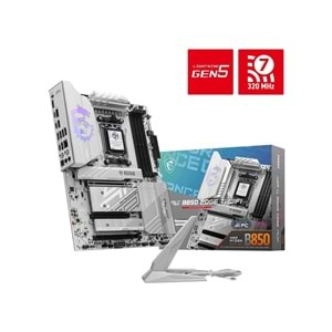 MSI MPG B850 EDGE Ti WiFi AM5 DDR5 8400MHz(OC) ATX Anakart (4xM.2, HDMI, Wi-Fi 7, 5G LAN)