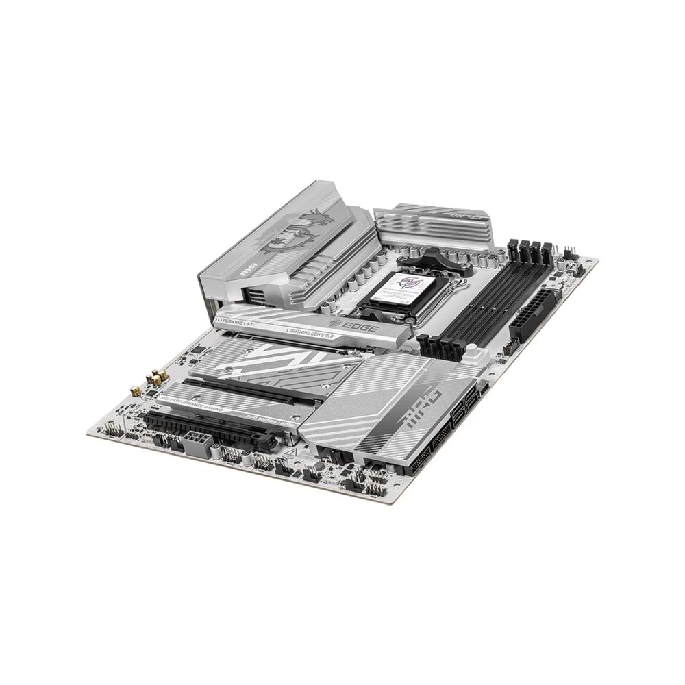 MSI MPG B850 EDGE Ti WiFi AM5 DDR5 8400MHz(OC) ATX Anakart (4xM.2, HDMI, Wi-Fi 7, 5G LAN)