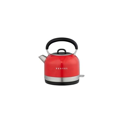 Vestel Retro Sarı 2200W 1.7L Çelik Kettle