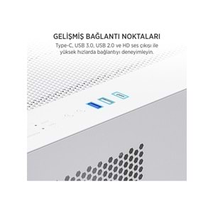 James Donkey Stark S700 Beyaz Gaming Kasa (NO PSU)