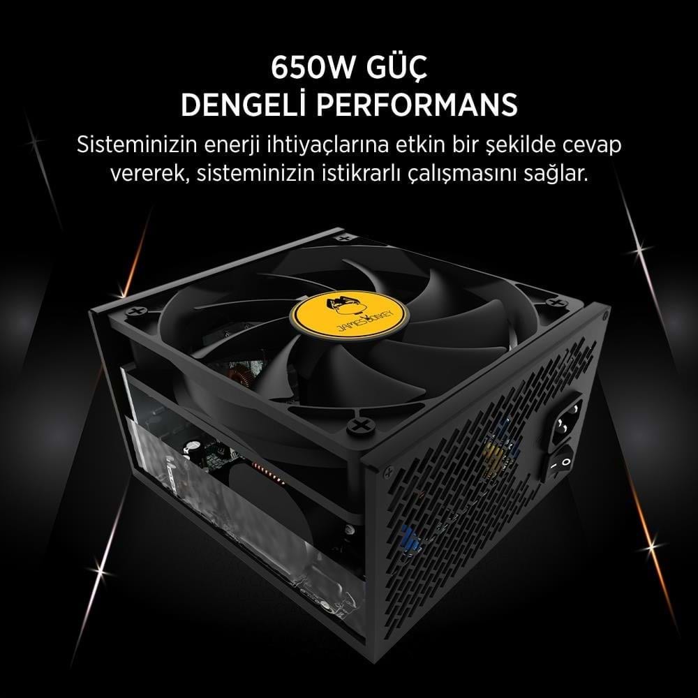 James Donkey JDP650 APFC 12CM 80+ Bronze 650W PSU
