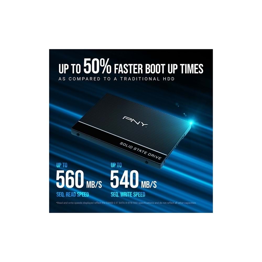 PNY CS900 500GB 535/500MB/s 2,5