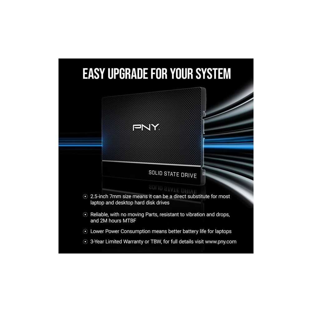 PNY CS900 500GB 535/500MB/s 2,5