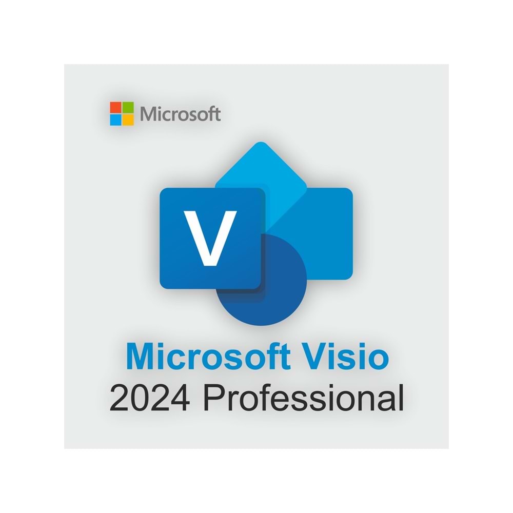 Microsoft Visio Standard 2024 – Şematik Çizim ve Diyagram Lisansı ESD (EP2-07167)