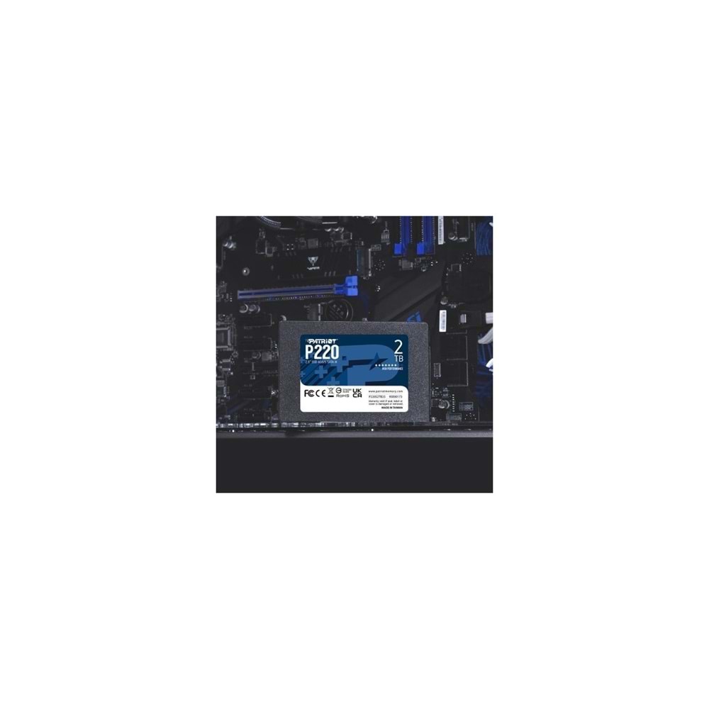 Patriot P220 2TB 550/500MB/s 2.5¨ SATA3 SSD Disk (P220S2TB25)