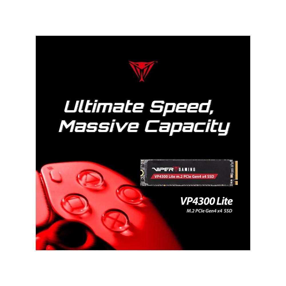 Patriot Viper VP4300 Lite 2TB 7400/6400MB/s Gen4 x4 NVMe M.2 SSD Disk (VP4300L2TBM28H)