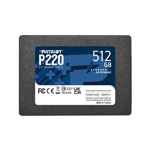Patriot P220 512GB 550/500MB/s 2.5