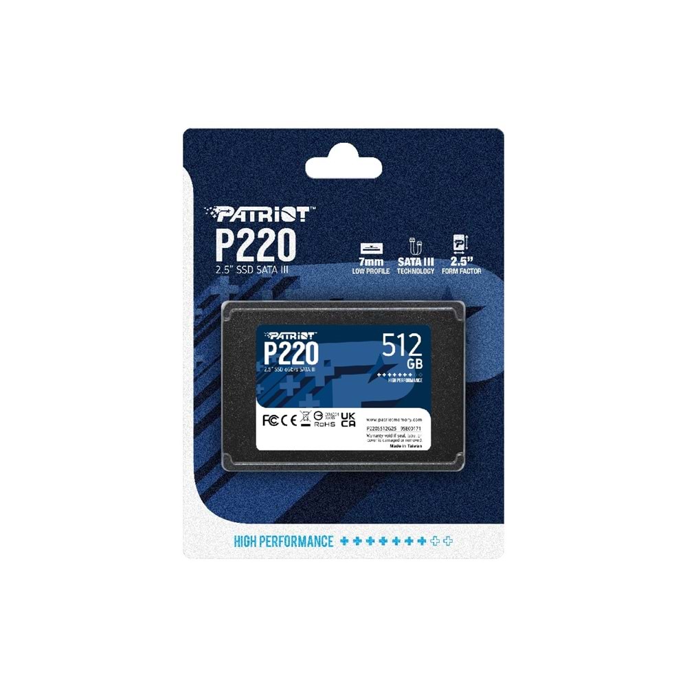 Patriot P220 512GB 550/500MB/s 2.5