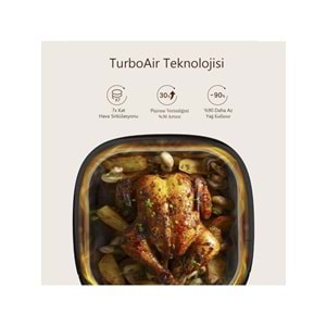 Proscenic T22 Air Fryer 5L Yağsız Fritöz – Geniş Kapasiteli Sessiz ve Dokunmatik Ekranlı Airfryer