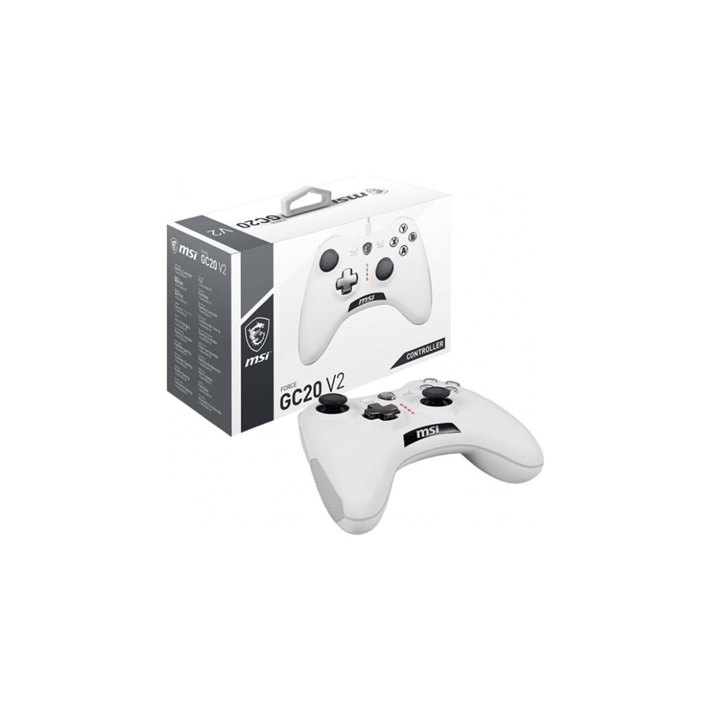 MSI Force GC20 V2 White Kablolu Oyun Kumandası (Gamepad)