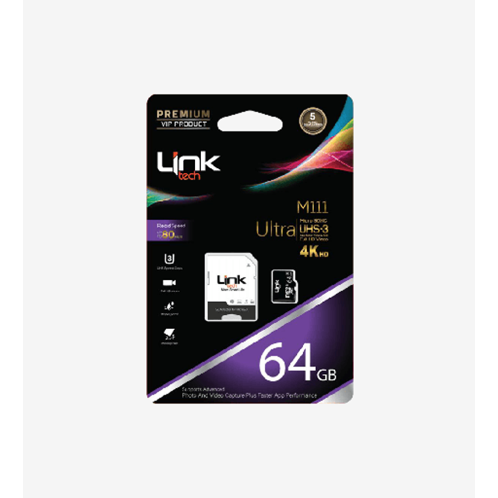 LinkTech LMC-M111 64Gb MicroSD Hafıza Kartı