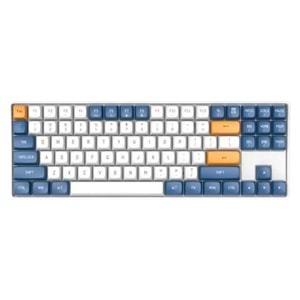 Aigo A87 Starry Blue Yellow Switch Mekanik Kablosuz Gaming Klavye (İngilizce)tch 89 Tuşlu 150cm USB-C 1200mA Pil