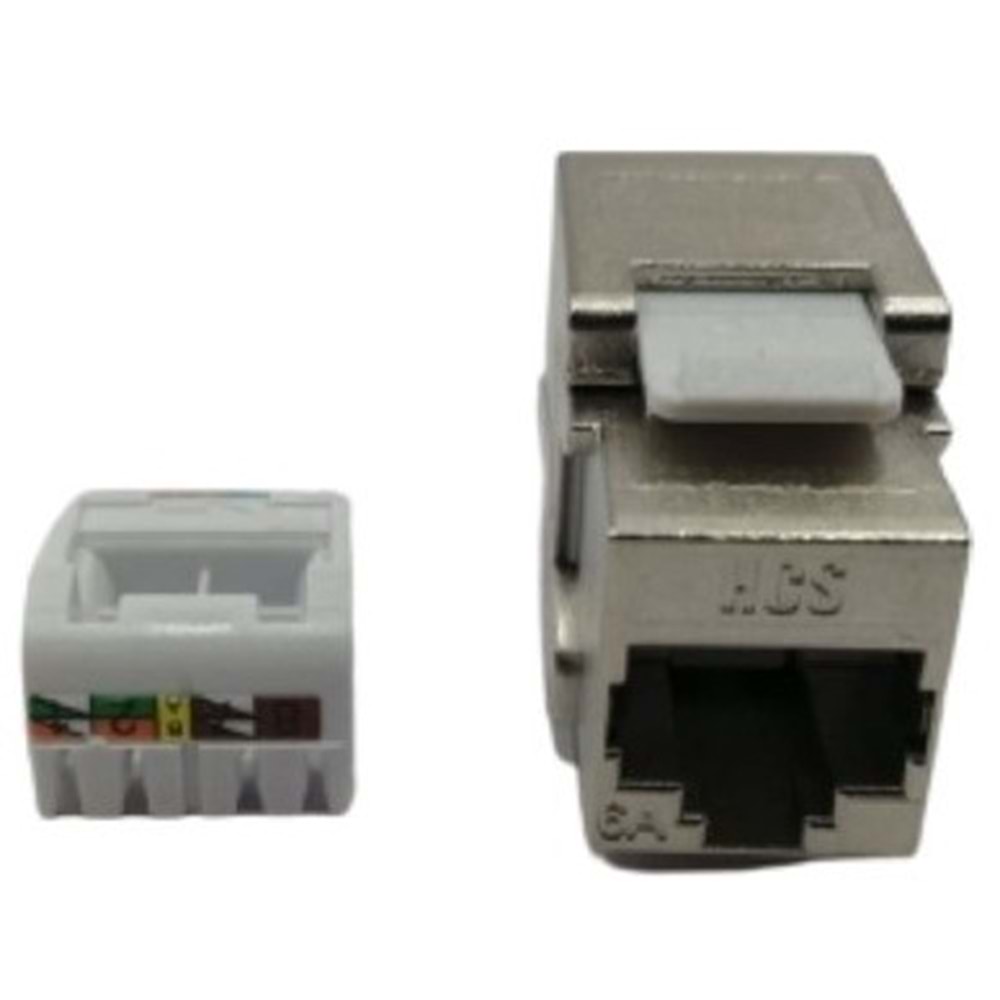 HCS FTP Cat6A Tolless Keystone Jack (J6A-00826)
