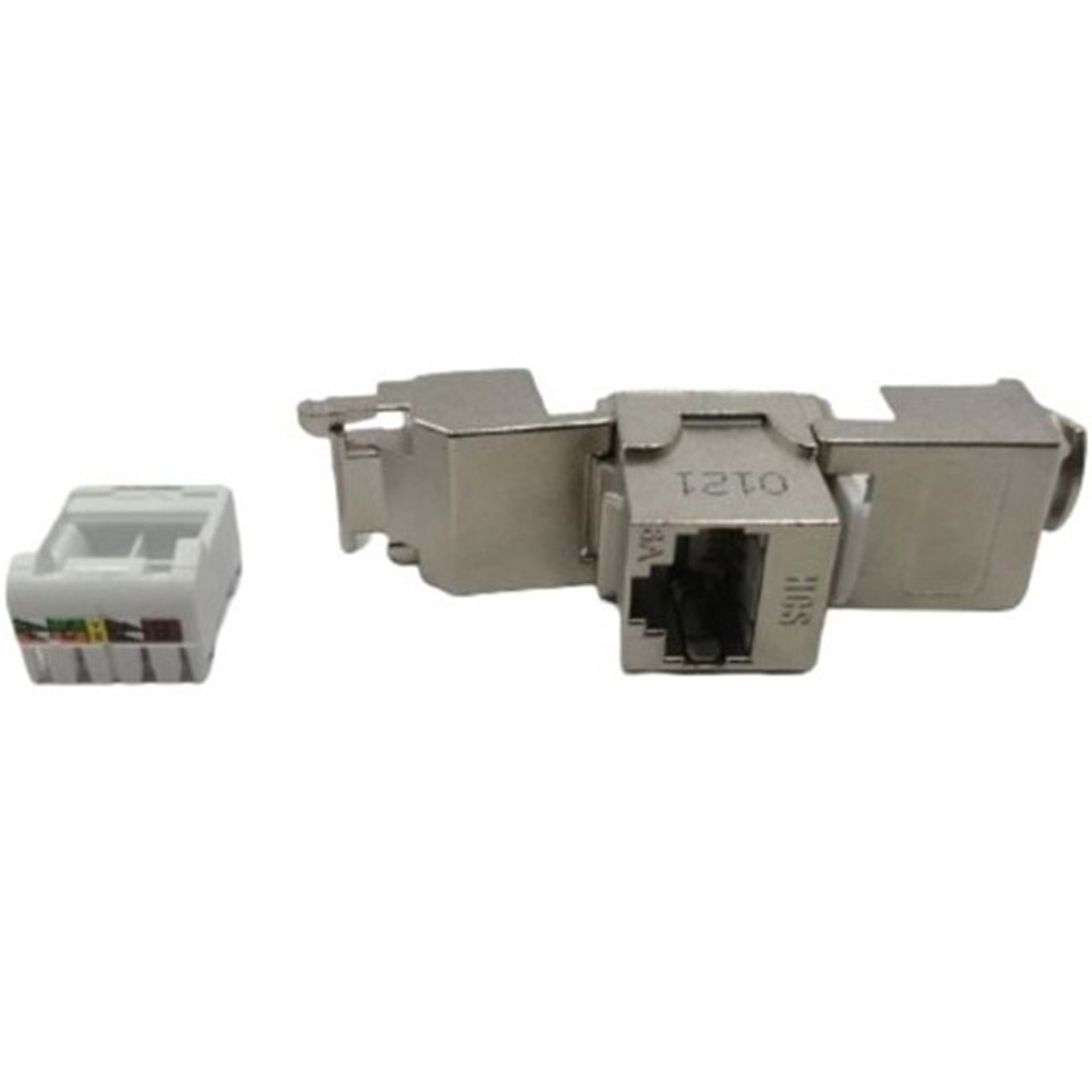 HCS FTP Cat6A Tolless Keystone Jack (J6A-00826)