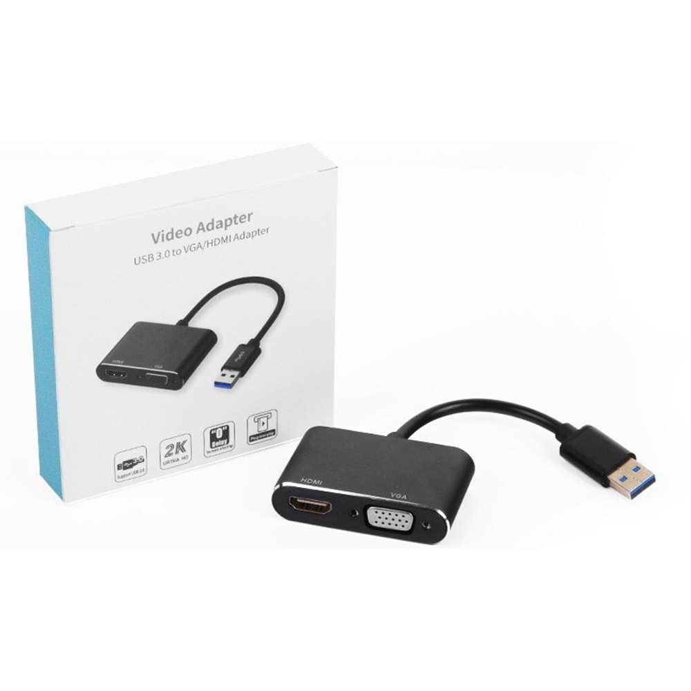 Dark DK-AC-UGA35 USB 3.0 to HDMI + VGA Çevirici