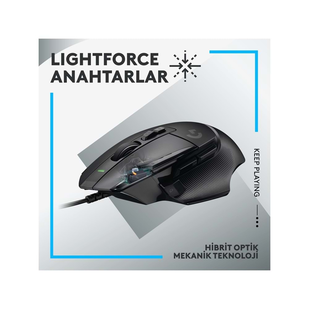 Logitech G G502 X Hero Kablolu Gaming Mouse