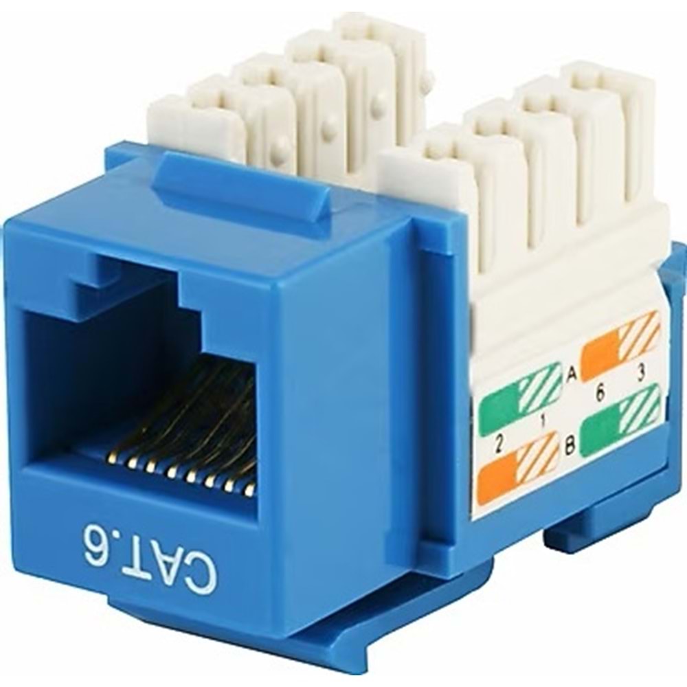 HCS UTP Cat6 Keystone Jack (J6E-00873-BLK)